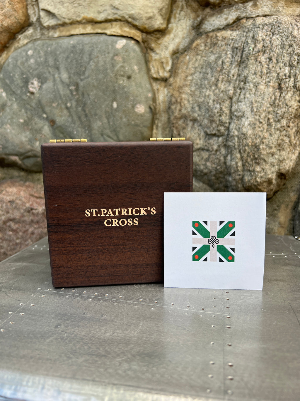 St. Patricks Cross Leather Band Watch