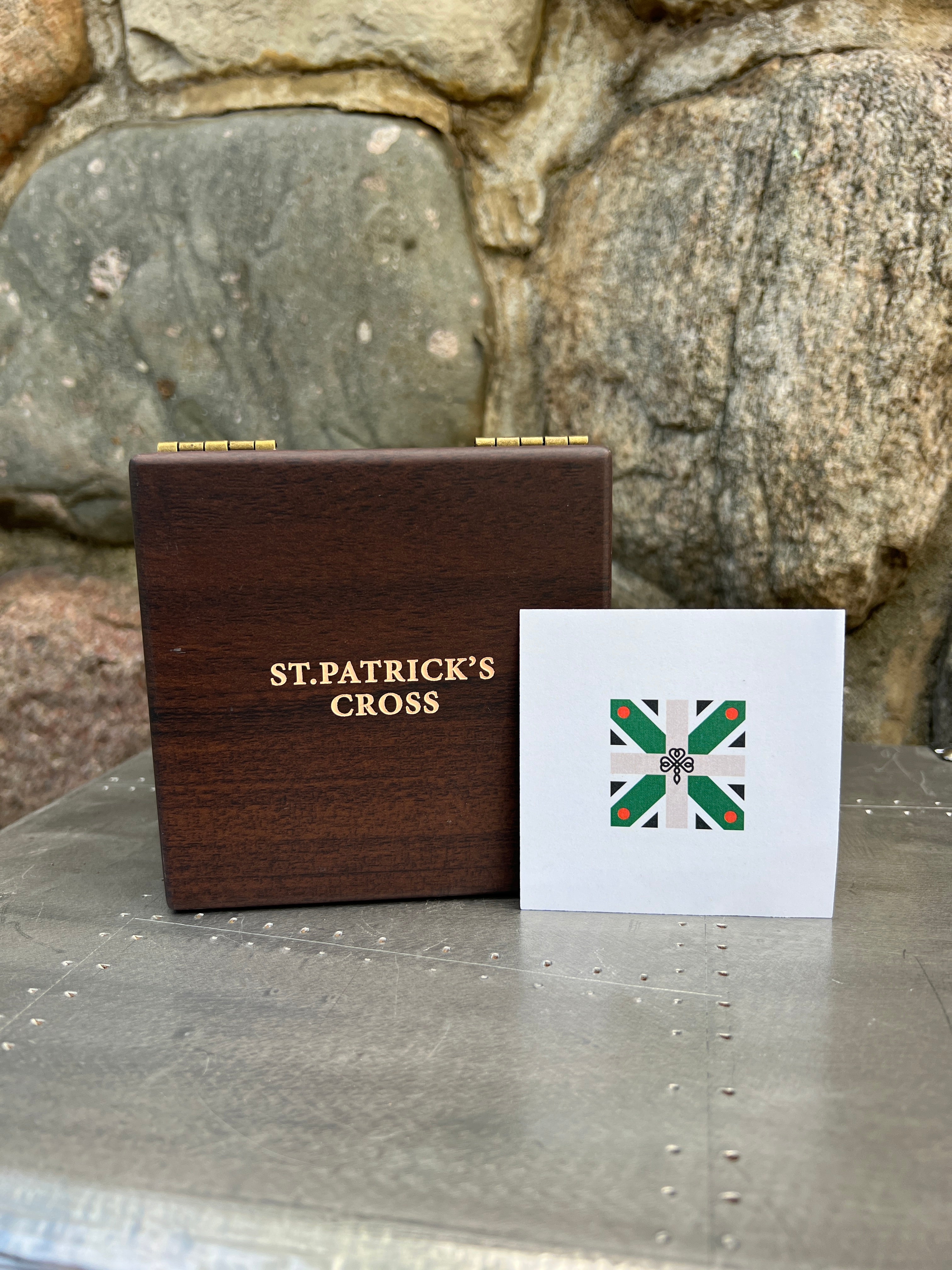 St. Patricks Cross Leather Band Watch