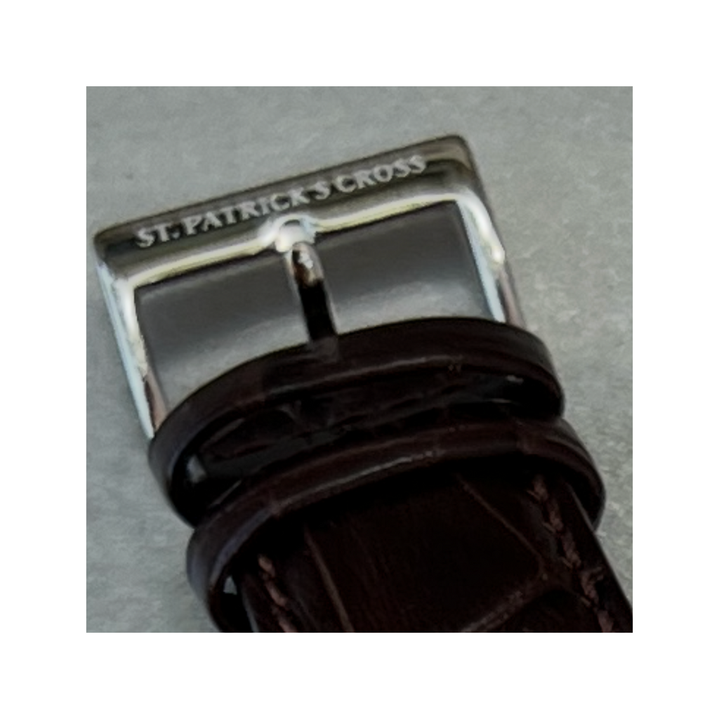 St. Patricks Cross Leather Band Watch